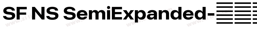 SF NS SemiExpanded字体转换